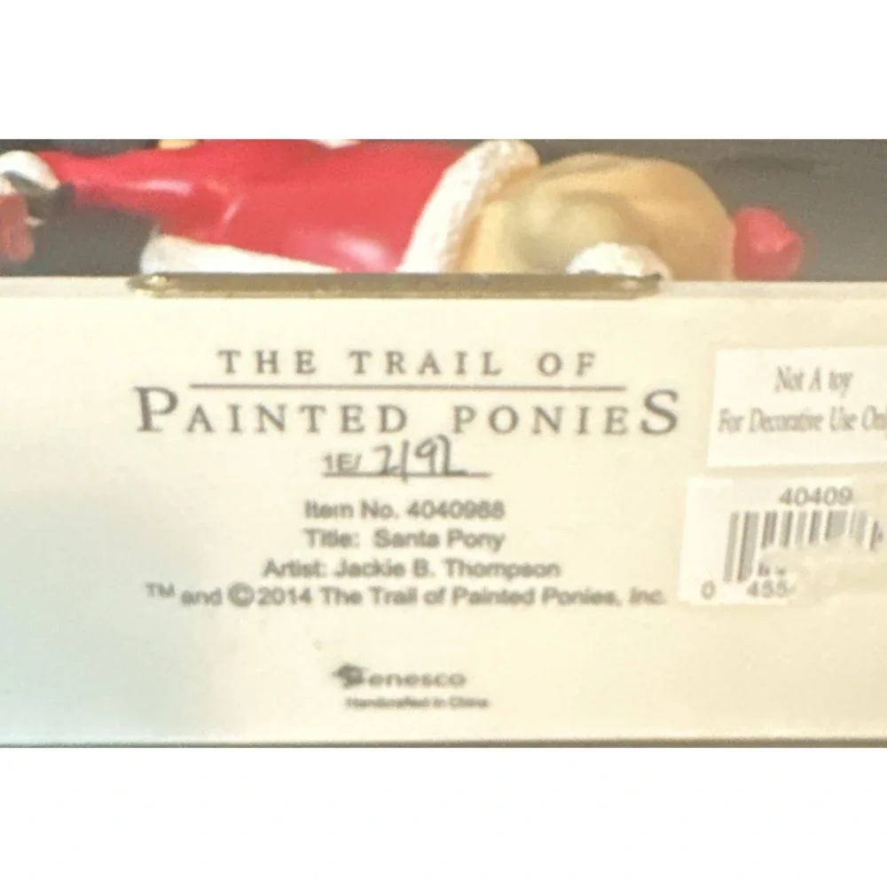 Trail of Painted Ponies Santa Pony Resin Figurine Holiday Collectible Horse 2014